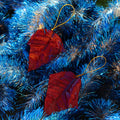 Red Poinsettia Leaf Ornament